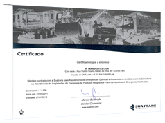 Certificado SUATRANS